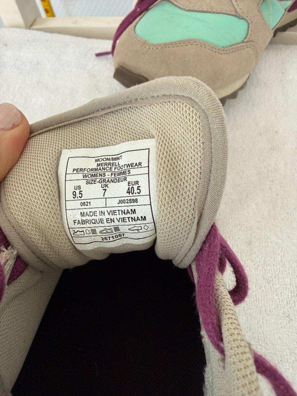 MERRELL ALPINE SNEAKER SIZE 9.5 - Picture 6 of 8